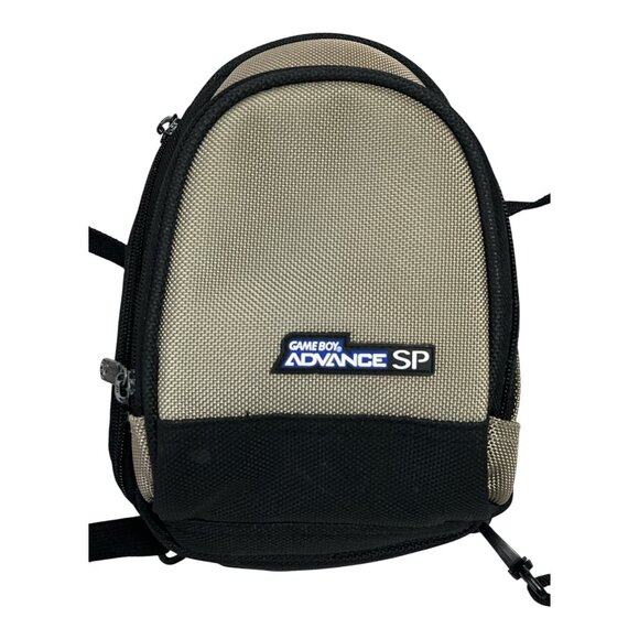 Nintendo Game Boy Advance SP Carrying Case Shoulder Bag Black Gray Early 2000s - Picture 2 of 8
